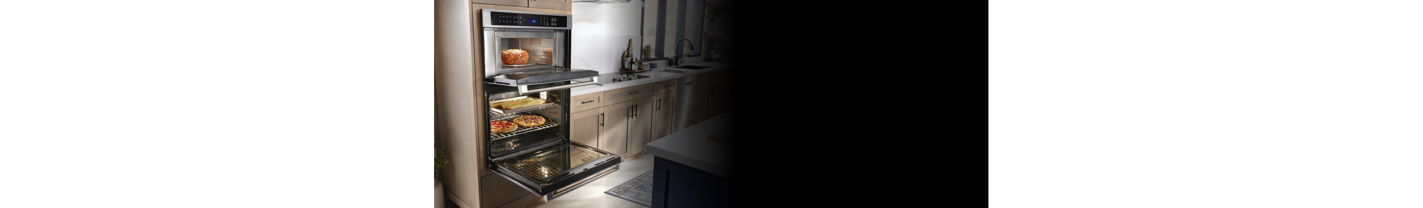 Open Maytag® double wall oven