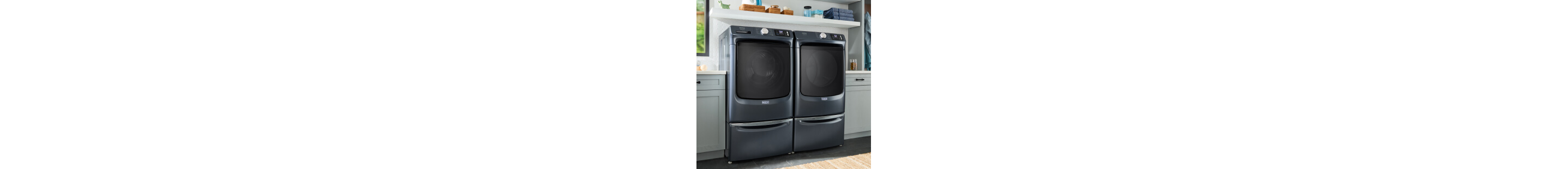 A Maytag® washer and dryer set