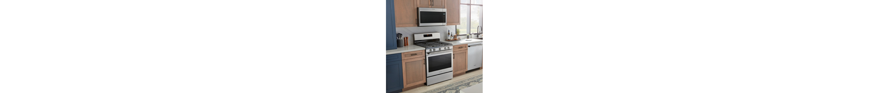 A Maytag® range in a modern kitchen