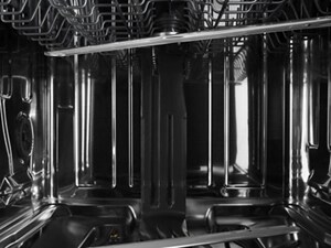 Inside of a dishwasher tub