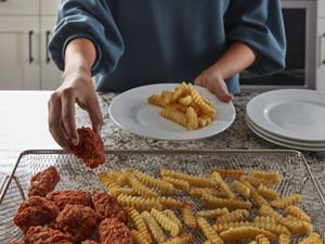 Air deep fat fryer top