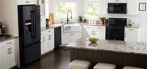 Best color appliances for white sale cabinets