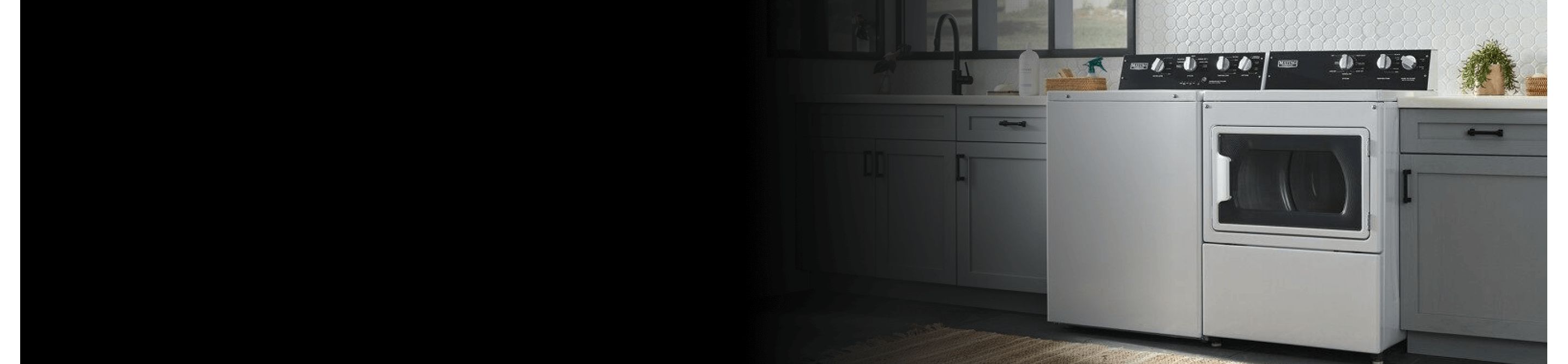 Commercial-grade residential washer and dryer set