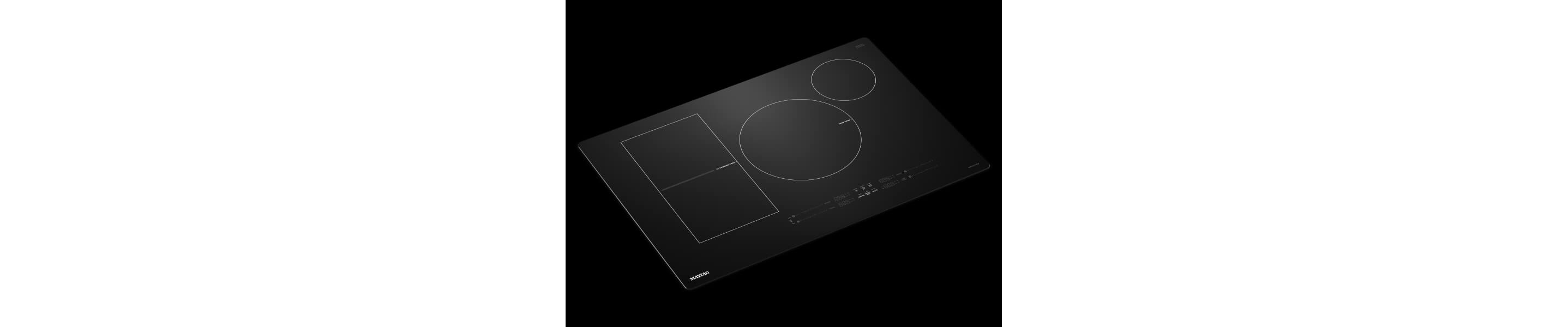 A Maytag® induction cooktop