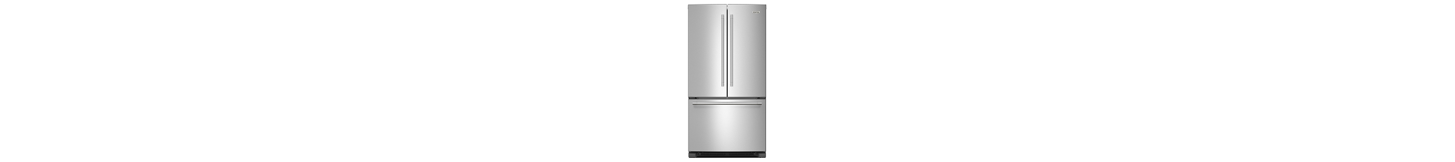 Fingerprint resistant stainless steel Maytag® French door refrigerator