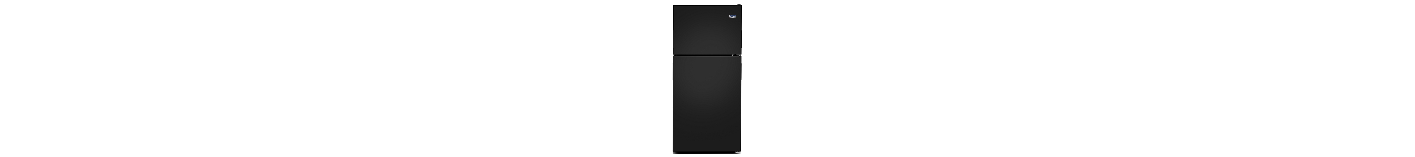 Black Maytag® top-freezer refrigerator