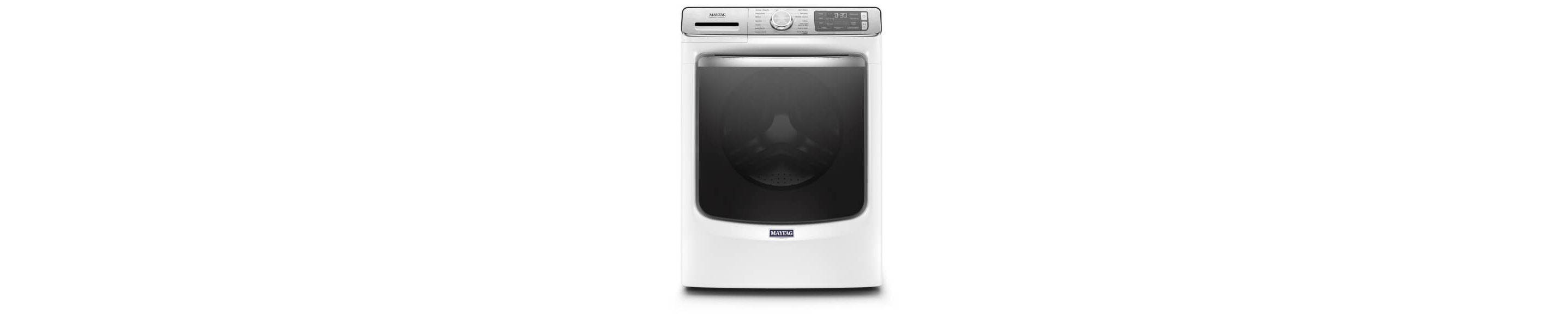 White Maytag® front load washer