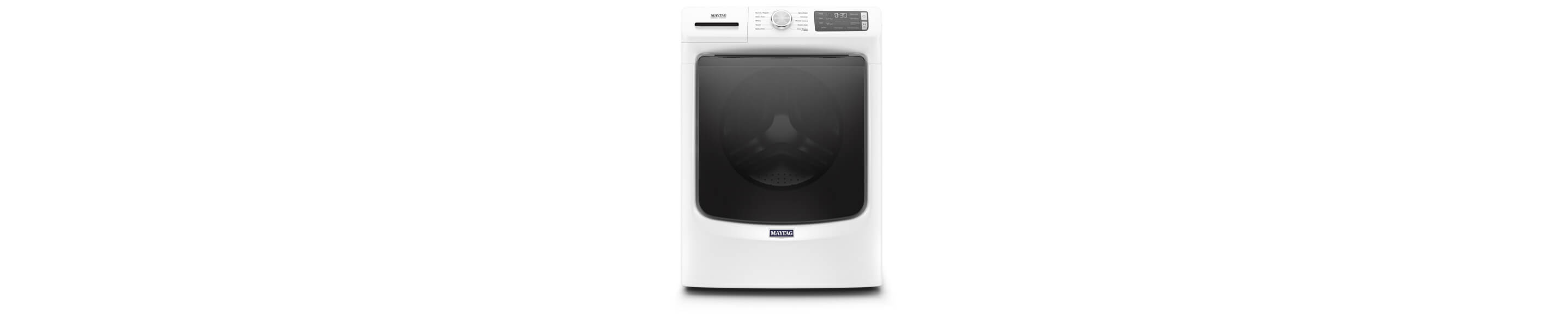 White Maytag® front load washing machine