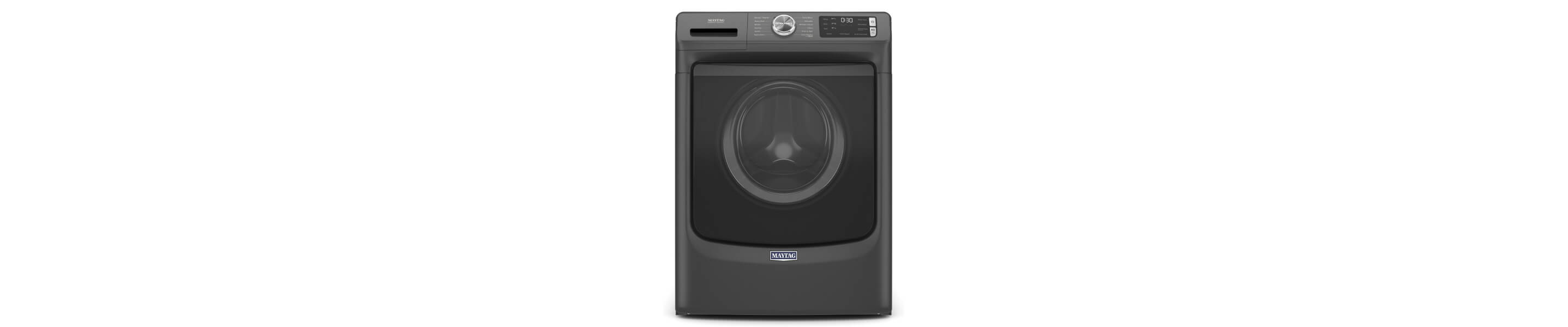 Black Maytag® front load washer