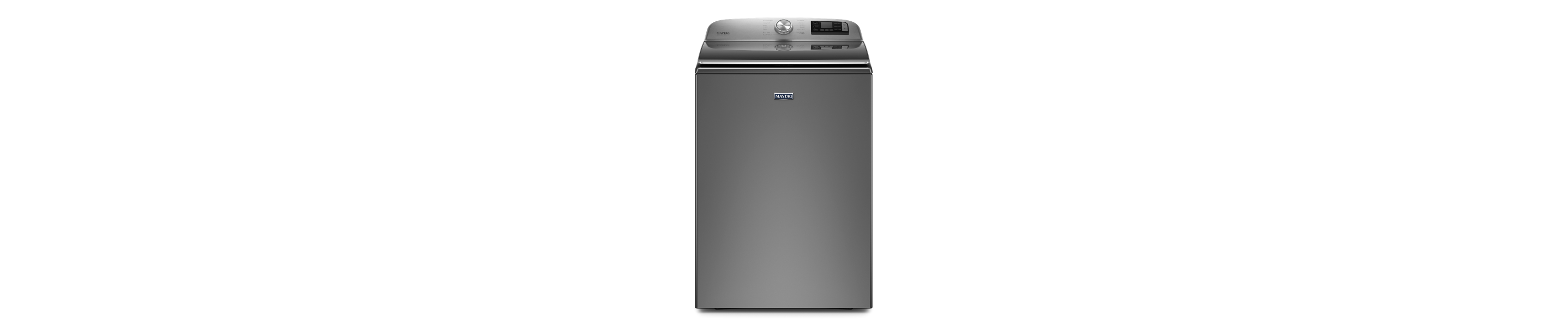 Slate gray Maytag® top load washing machine