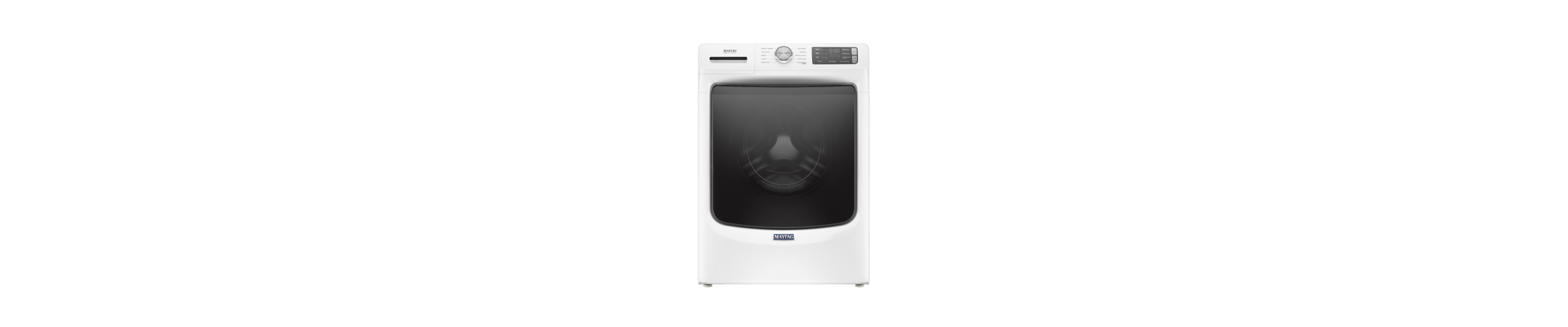 White Maytag® front load washing machine