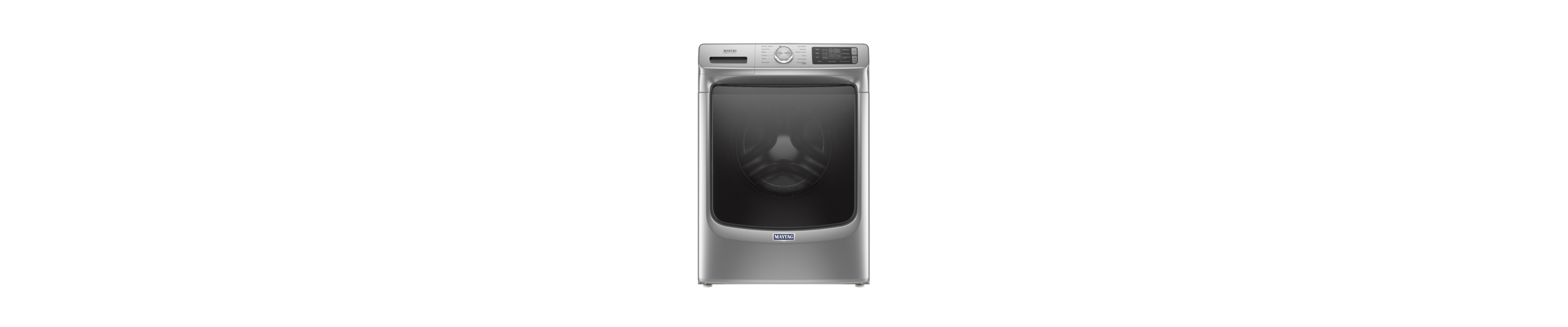 Slate gray Maytag® front load washing machine
