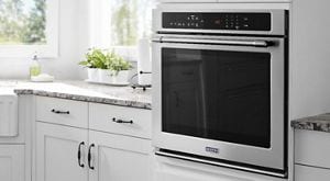 Single wall oven outlet with air fryer