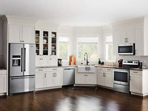 White stainless on sale steel dishwasher