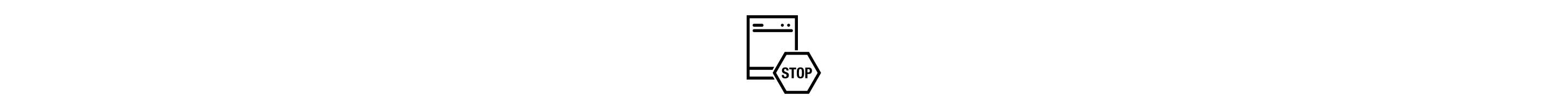 Dishwasher stop icon