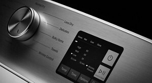 Closeup of a Maytag® dryer console