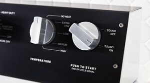A close-up of controls on a Maytag® dryer