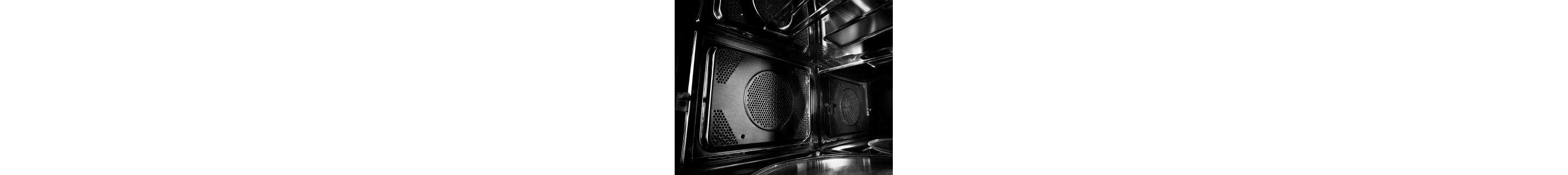 Interior of an oven