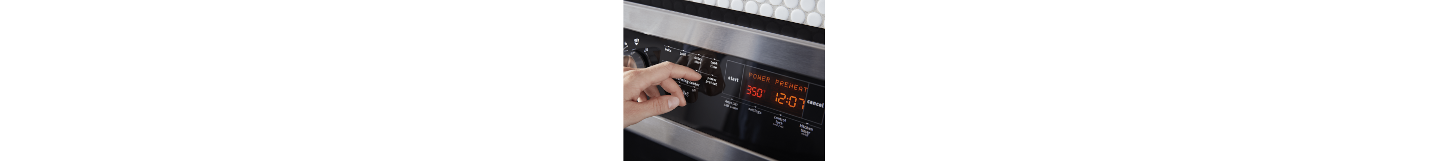 Exploring preheat option in an oven