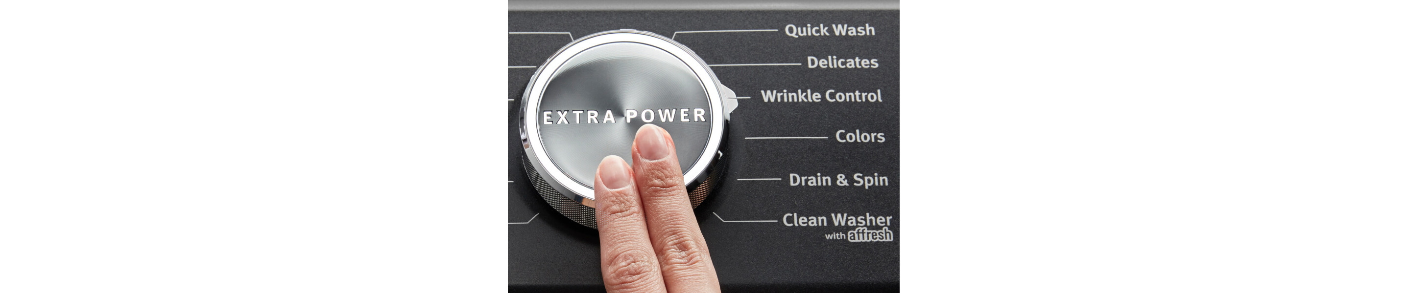 A washer console