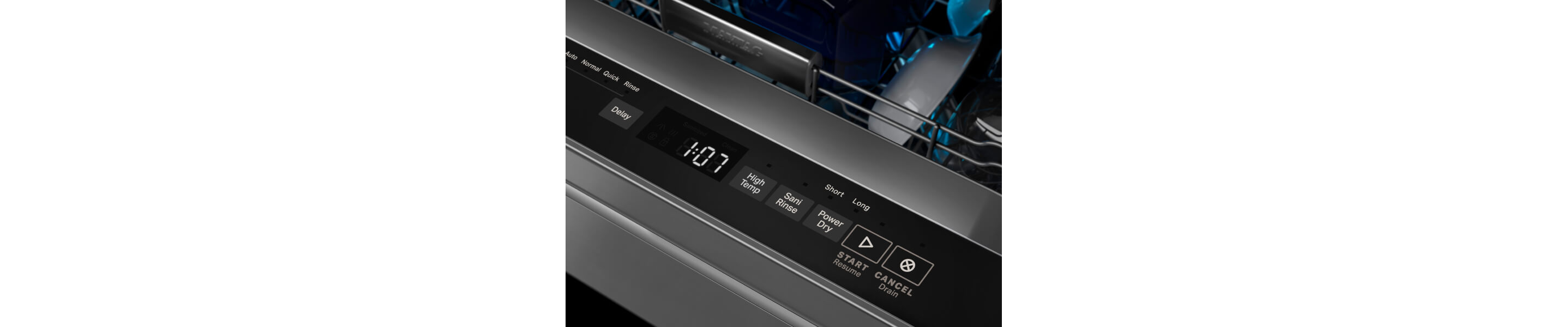 Dishwasher touchpad