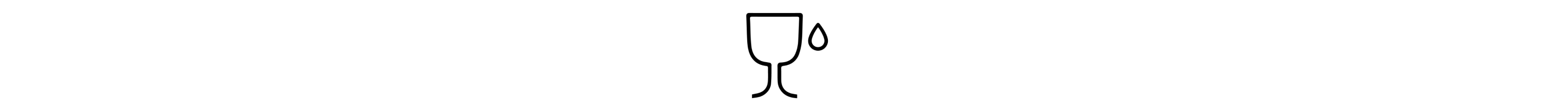 Wine glass with water droplet icon