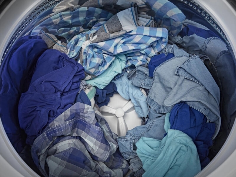 Clothes in a washer