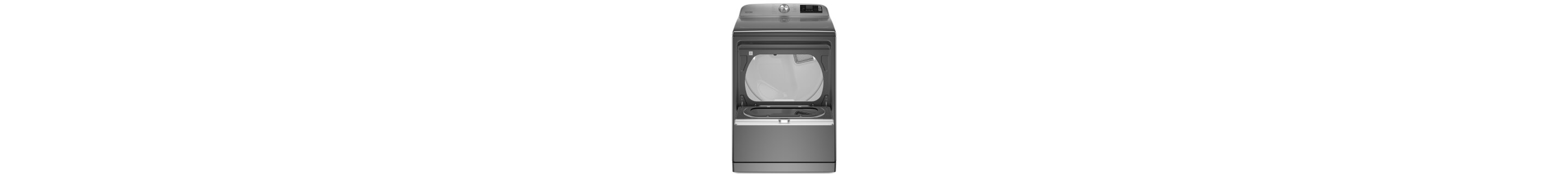 Maytag® top load dryer with door open