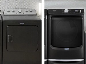 Top load dryer with rear controls vs. front load dryer with front controls