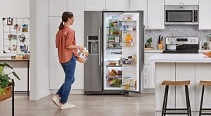 Normal cubic feet refrigerator top