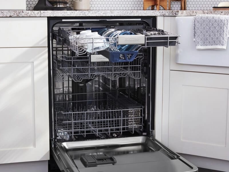 Open Maytag® dishwasher