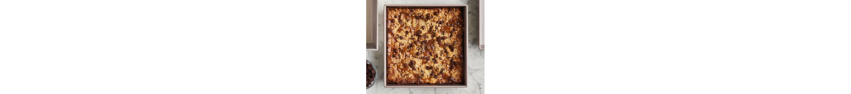 A pan of brownies