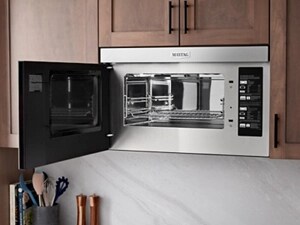 An empty, open, Matyag® microwave