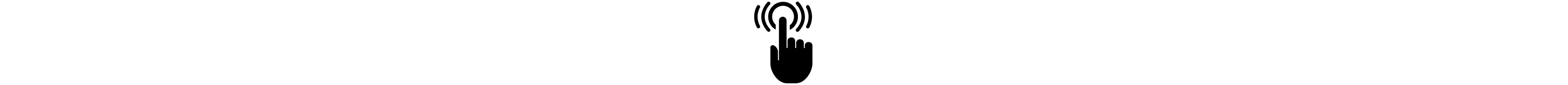 Finger on button icon
