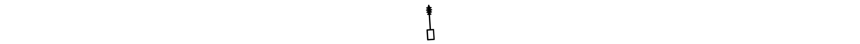 A mascara wand