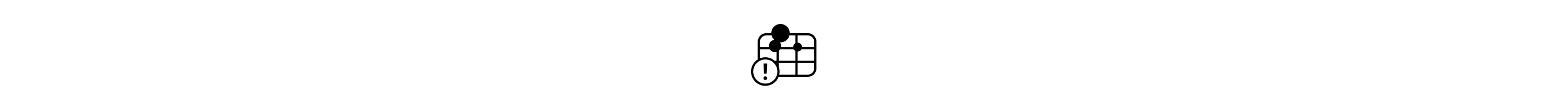 Soiled lint trap with exclamation point icon