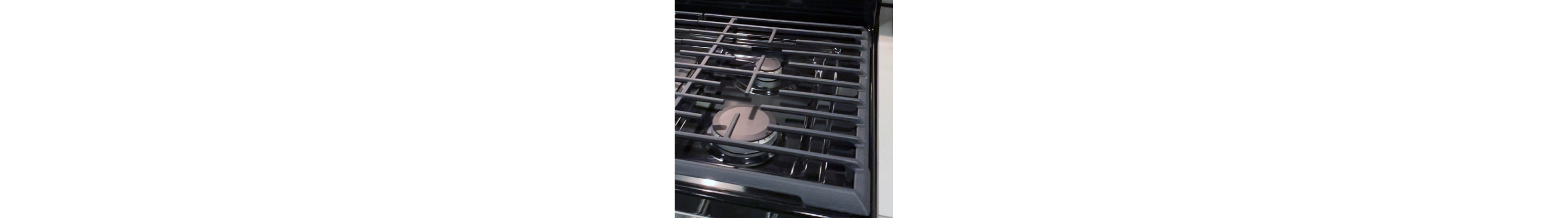 Clean grates on a clean stovetop
