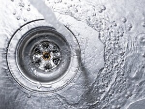 Water running into a drain