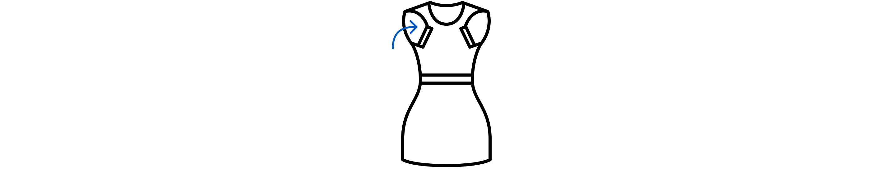 Folding dress icon
