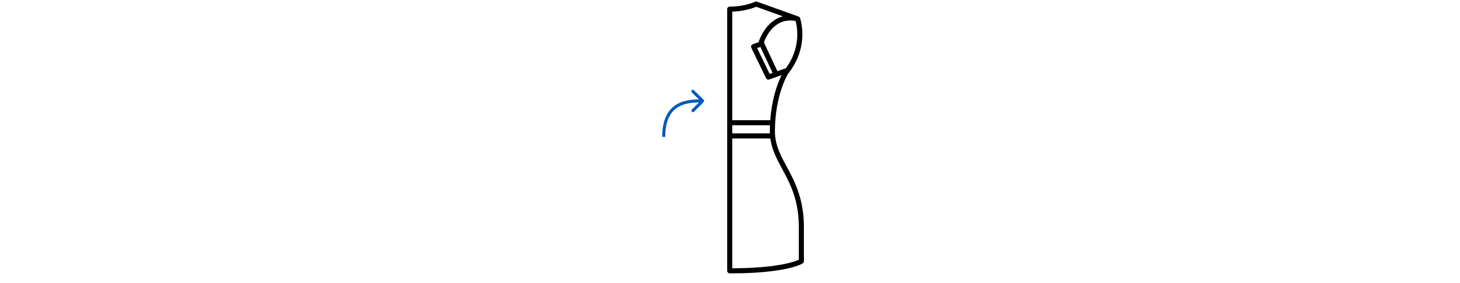 Folding dress icon