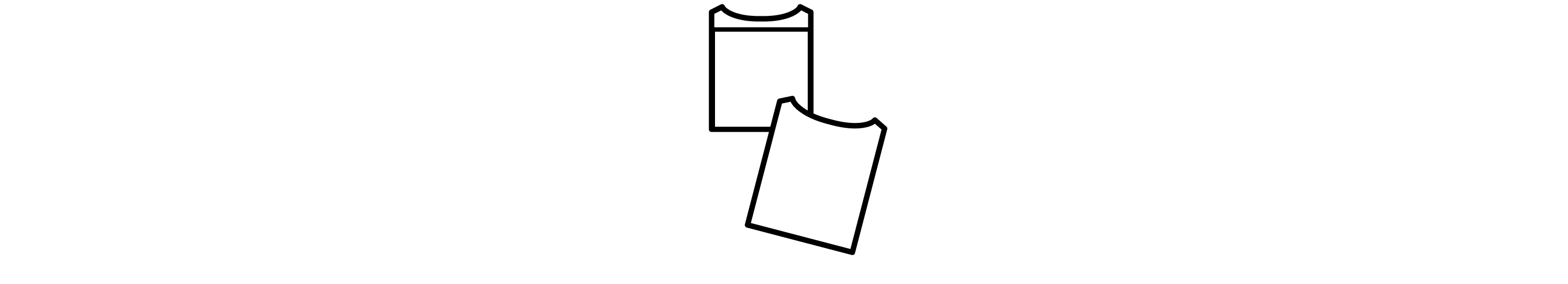 Folded t-shirt icon