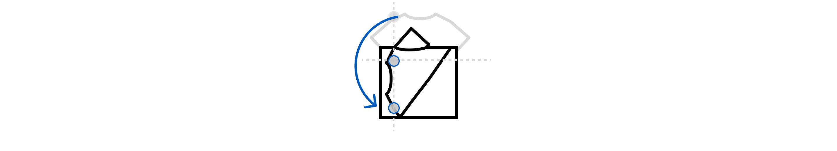 Folding t-shirt icon