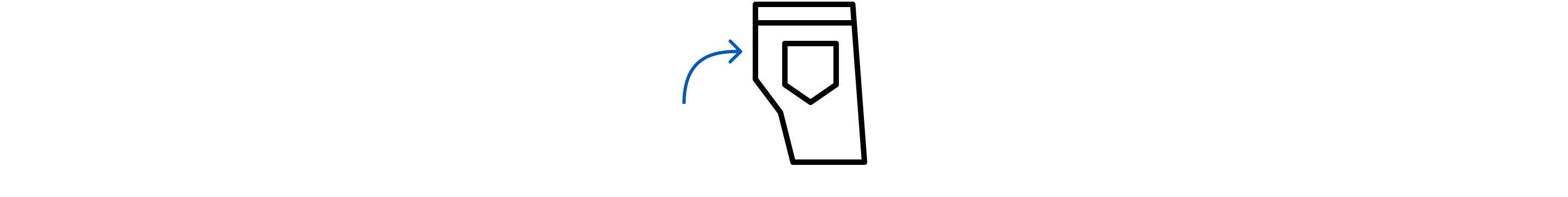 Folding shorts icon
