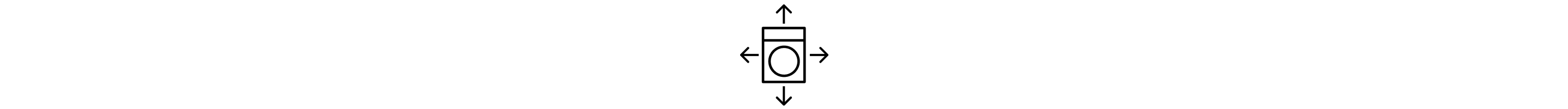 Dryer icon with arrows on all sides