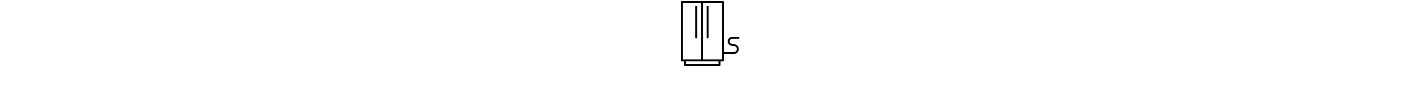 Side-by-side refrigerator and power cord