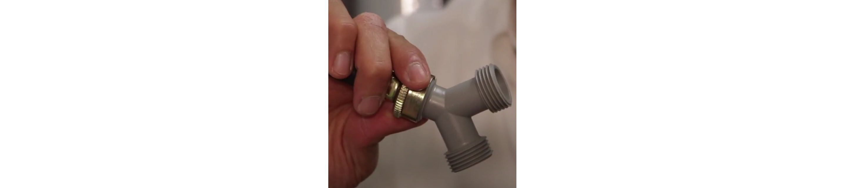 A y-connector for water inlet hoses