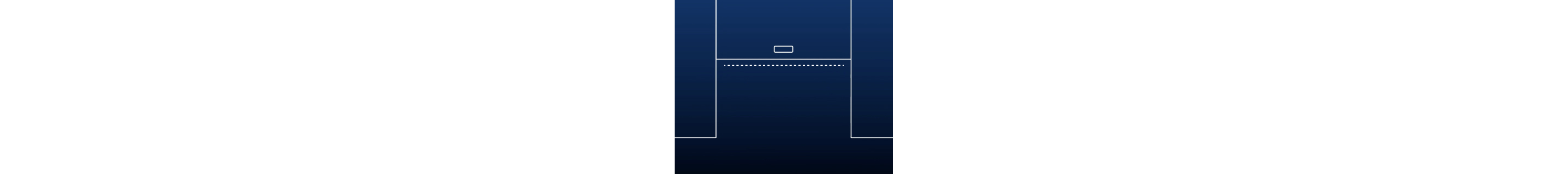 The cutout area for an over-the-range microwave.