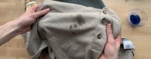 Grease out outlet of clothes