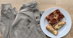 How to get butter top out of clothes