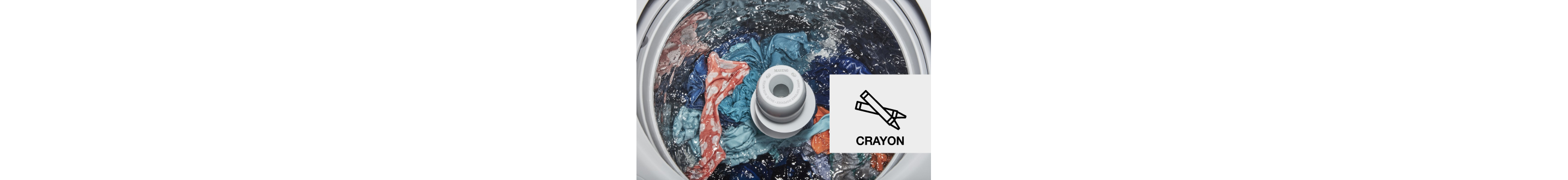 Laundry in a wash cycle